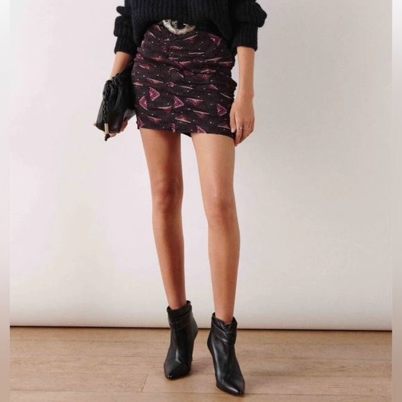 ba&sh Cassi Skirt Carbon - Picture 1 of 7